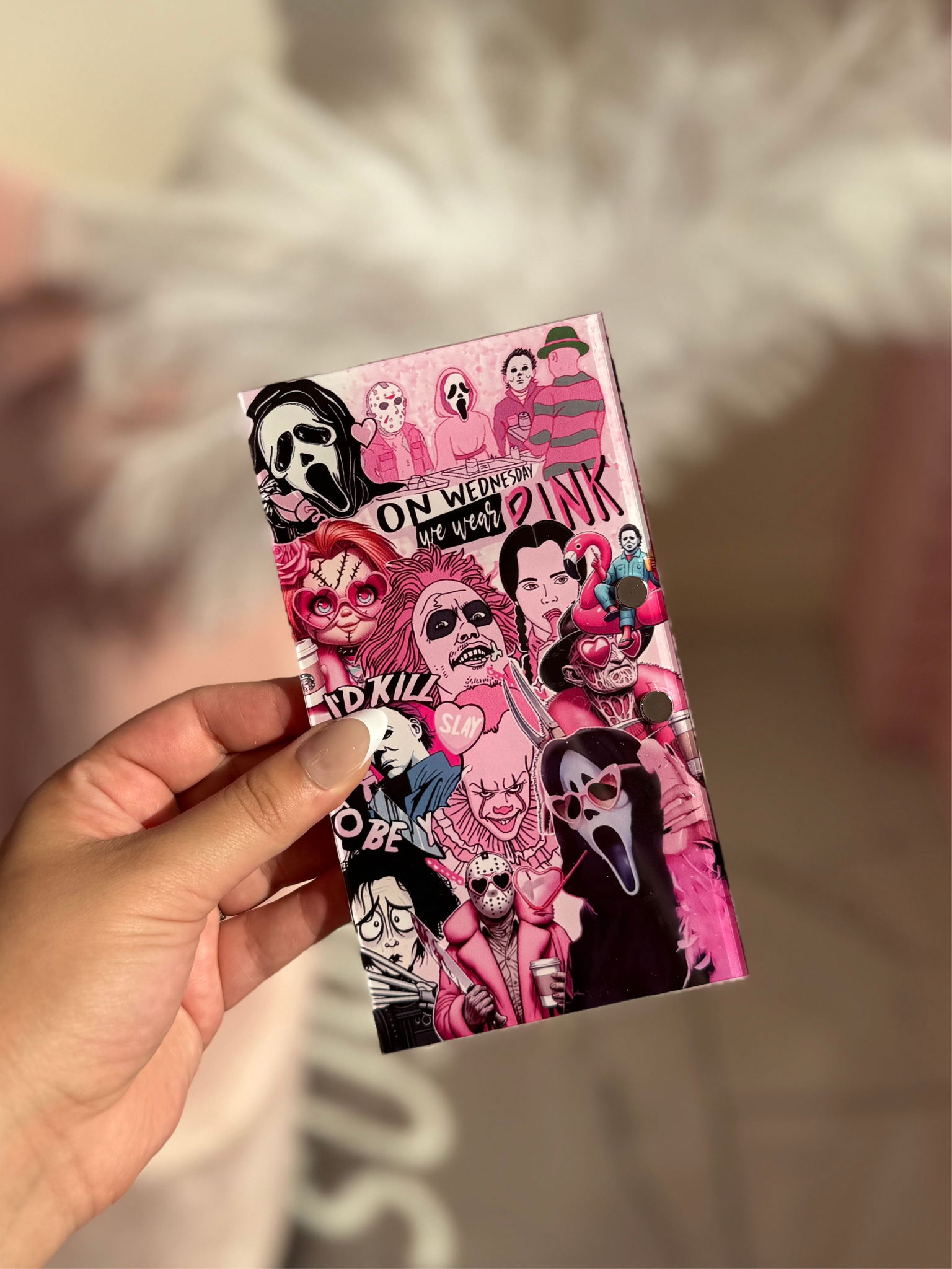 Pink Halloween Lash Tile