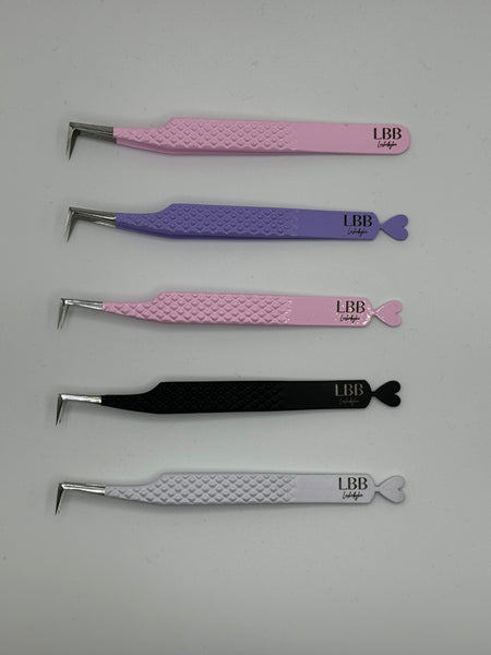 L shaped skinny 90 degree tweezer