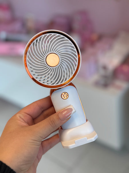 Golden portable fan ✨