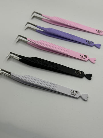 L shaped skinny 90 degree tweezer