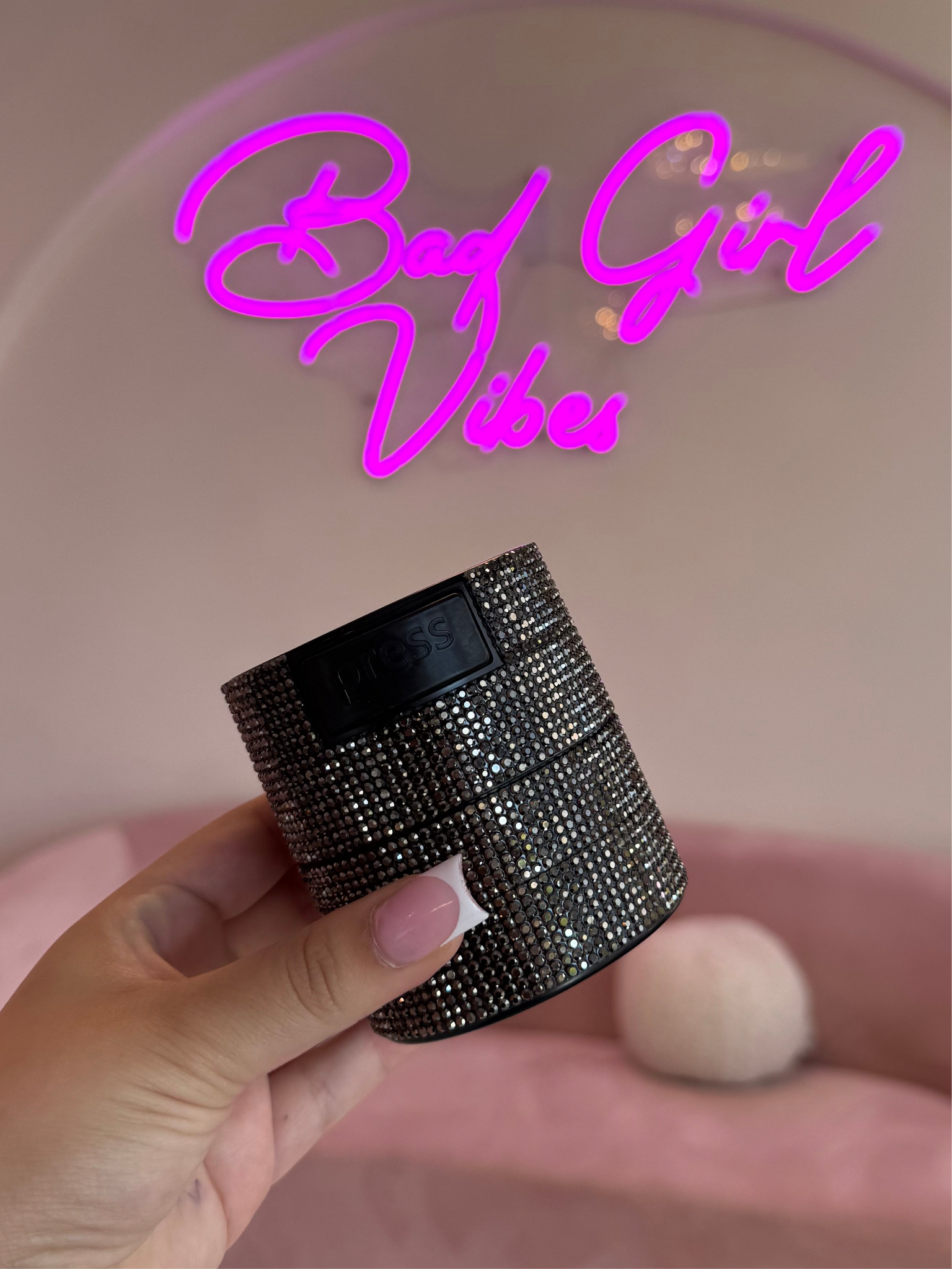 Blinged Storage Jar