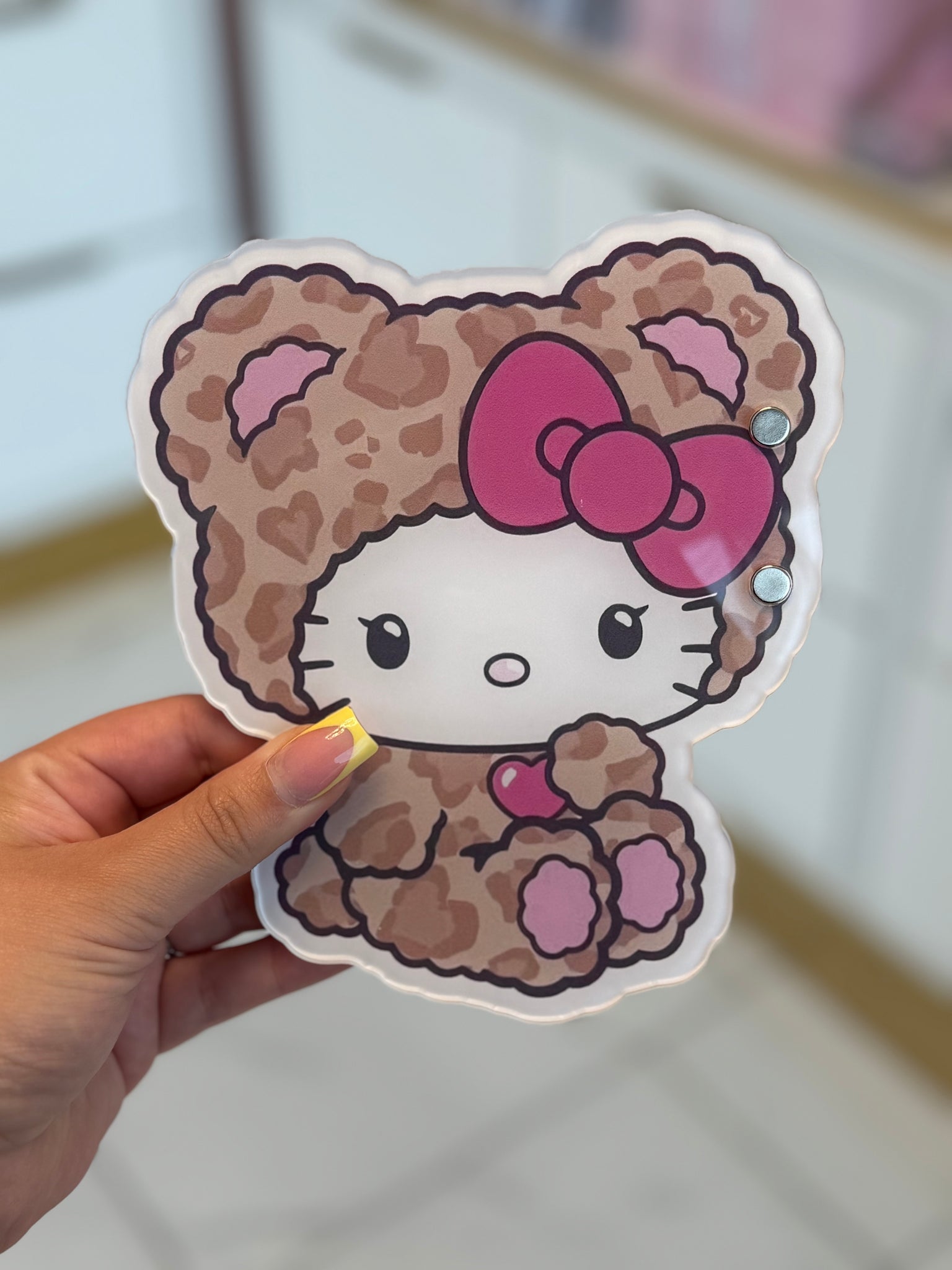 Hello kitty cozy leopard tile