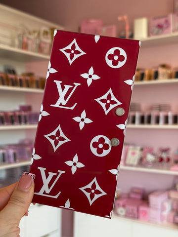 Red LV Inspired Tile
