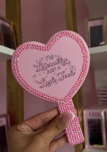 I’m literally just a lash tech bling mirror 🎀