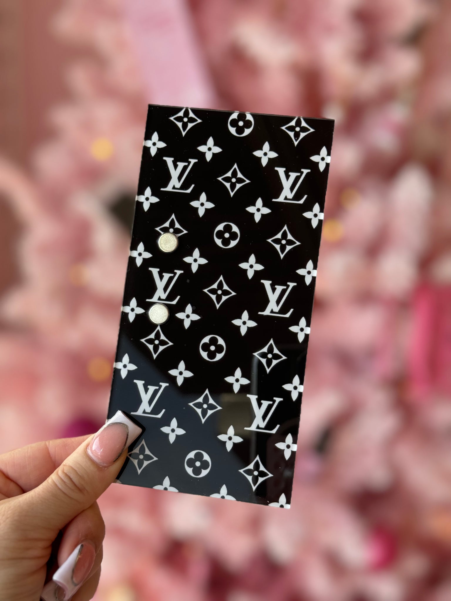 Inspired Black LV lash tile