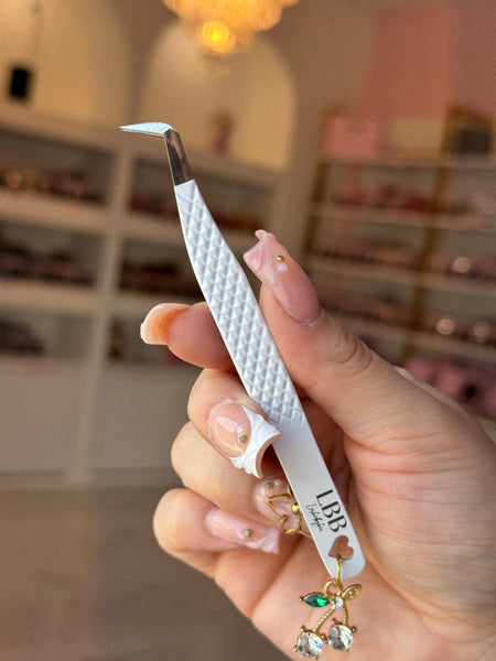White Cherry Charm tweezer
