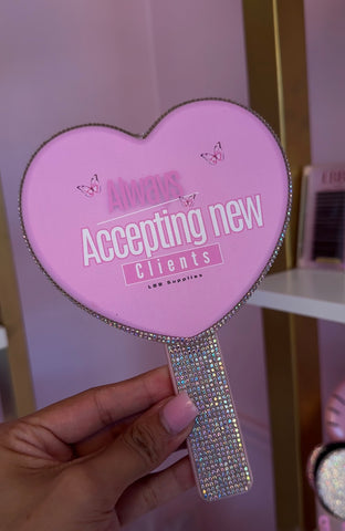 Accepting new clients bling mirror