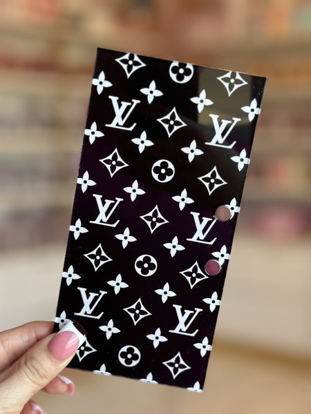 Inspired Black LV lash tile