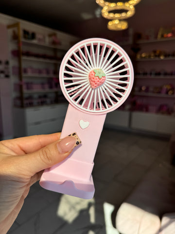 Strawberry Portable fan 🍓