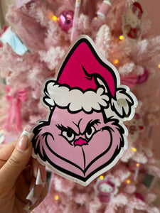 Pink Grinch tile